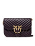 Pinko Geantă Love Bell Classic Chevron Fl AL 22-23 PLTT 1P22UU A03Z Violet - Pled.ro