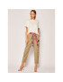 Pinko Pantaloni din material Ink Sarouel PE 20PBK2 1B14EN Y67H Verde Regular Fit - Pled.ro