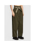 Pinko Pantaloni din material Penni 1G189X A054 Verde Relaxed Fit - Pled.ro