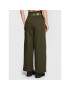 Pinko Pantaloni din material Penni 1G189X A054 Verde Relaxed Fit - Pled.ro