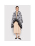 Pinko Poncho Love Birds 1G204R Y7F9 Gri Relaxed Fit - Pled.ro