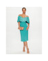 Pinko Rochie cocktail La Carlota 100034 A0GI Verde Regular Fit - Pled.ro