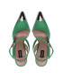 Pinko Sandale Liquirizia Slingback AL 22-23 BLKS1 1H213B A075 Verde - Pled.ro