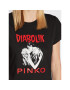 Pinko Tricou DIABOLIK Fabiana 1L1098 Y5SN Negru Regular Fit - Pled.ro