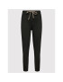 Please Pantaloni din material P0QUAV2N3N Negru Regular Fit - Pled.ro