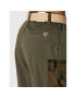 Please Pantaloni din material P0SET05C17 Verde Relaxed Fit - Pled.ro