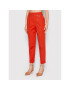 Please Pantaloni din material P493LIRIDE Portocaliu Regular Fit - Pled.ro