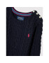 Polo Ralph Lauren Rochie de zi Aran 311850504002 Bleumarin Regular Fit - Pled.ro