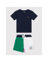 Polo Ralph Lauren Set tricou și pantaloni scurți sport 320865743001 Bleumarin Regular Fit - Pled.ro