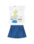 Primigi Set tricou și pantaloni scurți Tropez Memories 45192531 Alb Regular Fit - Pled.ro