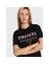 PROSTO. Tricou KLASYK Doji 1293 Negru Regular Fit - Pled.ro