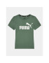 Puma Tricou Ess Logo 586960 Verde Regular Fit - Pled.ro