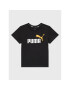 Puma Tricou Essentials+ Col Logo 586985 Negru Regular Fit - Pled.ro