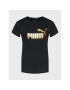 Puma Tricou Essentials+ Metallic Logo 848303 Negru Regular Fit - Pled.ro