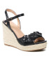 QUAZI Espadrile TS5307-01 Negru - Pled.ro