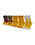 Rainbow Socks Set de 5 perechi de șosete lungi pentru bărbați Tasty Meal Socks Box Galben - Pled.ro