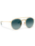 Ray-Ban Ochelari de soare Round Double Bridge 0RB3647N 91233M Auriu - Pled.ro