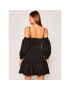 Red Valentino Rochie cocktail TR0VAP500VU Negru Regular Fit - Pled.ro