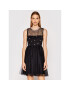 Red Valentino Rochie cocktail VR0VA17W Negru Regular Fit - Pled.ro