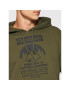 Reebok Bluză Cl Camping Graphic Hoodie GS4194 Verde Relaxed Fit - Pled.ro