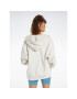 Reebok Bluză Classics Oversized Long Zip-Up Hoodie IC8093 Gri - Pled.ro