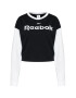 Reebok Bluză Linear Logo GI6926 Negru Oversize - Pled.ro