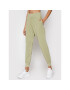 Reebok Pantaloni trening Classics Natural Dye GP1229 Verde Classic Fit - Pled.ro