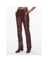 Remain Pandaloni de piele Leather Zipper RM2053 Vișiniu Straight Fit - Pled.ro