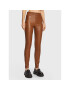 Remain Pandaloni de piele Snipe Leggings Leather RM1508 Maro Slim Fit - Pled.ro