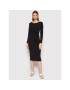 Rinascimento Rochie cocktail CFC0018284002 Negru Regular Fit - Pled.ro