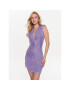 Rinascimento Rochie cocktail CFC0112925003 Violet Regular Fit - Pled.ro