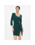 Rinascimento Rochie cocktail CFC0116131003 Verde Slim Fit - Pled.ro