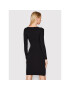 Rinascimento Rochie tricotată CFM0010758003 Negru Slim Fit - Pled.ro