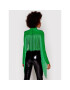 ROTATE Bluză Reba Fringe RT835 Verde Loose Fit - Pled.ro