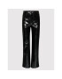 ROTATE Pantaloni din imitație de piele Rotie RT576 Negru Relaxed Fit - Pled.ro