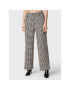 ROTATE Pantaloni din material Sparkly Houndstooth RT1901 Alb Relaxed Fit - Pled.ro