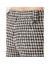 ROTATE Pantaloni din material Sparkly Houndstooth RT1901 Alb Relaxed Fit - Pled.ro