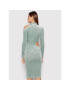 ROTATE Rochie cocktail Alice RT802 Verde Fitted Fit - Pled.ro