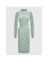 ROTATE Rochie cocktail Alice RT802 Verde Fitted Fit - Pled.ro