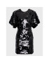 ROTATE Rochie cocktail Big Sequins RT2246 Negru Slim Fit - Pled.ro