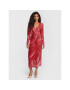 ROTATE Rochie cocktail Bridget RT1621 Roșu Regular Fit - Pled.ro