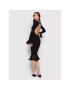 ROTATE Rochie cocktail Irena RT1110 Negru Fitted Fit - Pled.ro