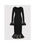 ROTATE Rochie cocktail Irena RT1110 Negru Fitted Fit - Pled.ro