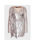 ROTATE Rochie cocktail Sequin RT2259 Argintiu Slim Fit - Pled.ro