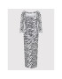 ROTATE Rochie de zi Freya RT932 Alb Slim Fit - Pled.ro