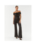 ROTATE Salopetă Coated Jersey Jumpsuit 111023100 Negru Regular Fit - Pled.ro