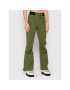 Roxy Pantaloni de schi Rising High ERJTP03118 Verde Skinny Fit - Pled.ro