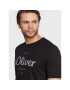 s.Oliver Tricou 2057432 Negru Regular Fit - Pled.ro