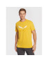 Salewa Tricou Solidlogo Dry 27018 Galben Regular Fit - Pled.ro