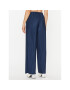 Samsøe Samsøe Pantaloni din material Uma F21200187 Bleumarin Wide Leg - Pled.ro